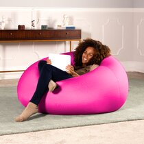 Large purple outlet bean bag chair